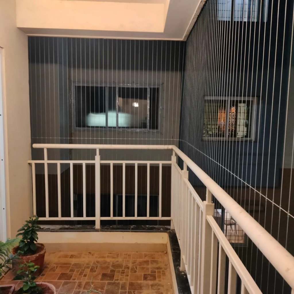 Standard Balcony Invisible Grills in Bengaluru - Real Work