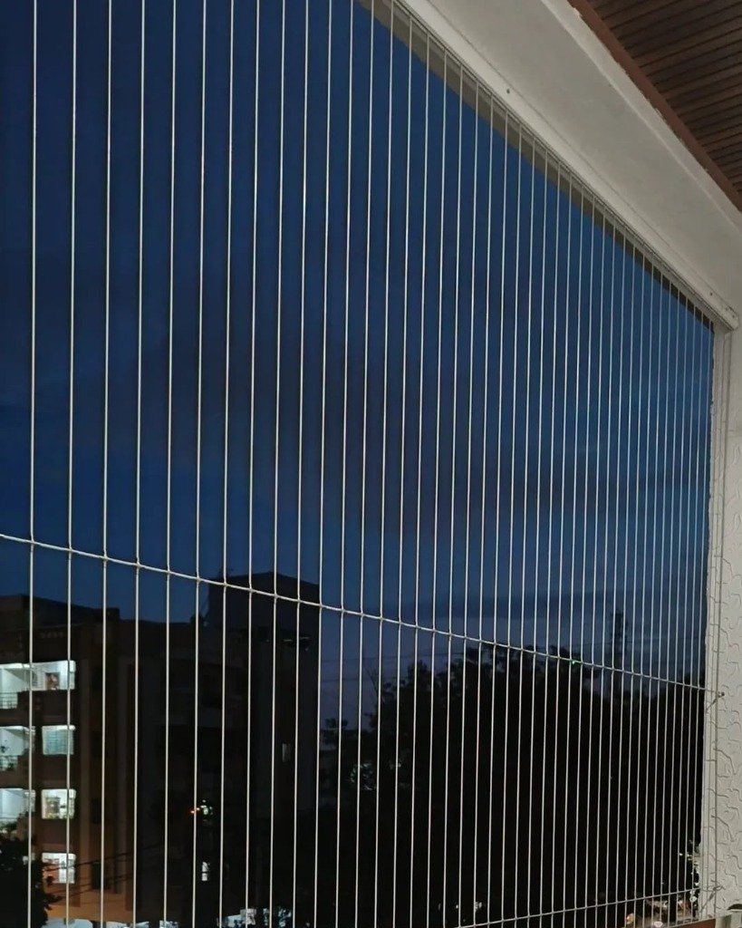 Full Height Floor-to-Ceiling Invisible Grill Enclosure with Stiffeners