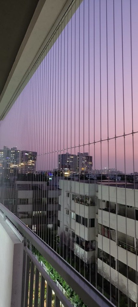High-Rise Apartment Balcony at Sunset - Real Work
